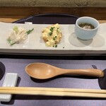 Yakitori Takahashi - 前菜三種盛り
