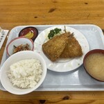 小川港魚河岸食堂 - アジフライ定食850円