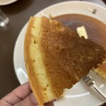 WEST BAY CAFE - ホットケーキ（1枚）飲物付き（ロイヤルミルクティー）（税込 1,760円）評価＝◎