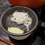 藪伊豆 - そば用の薬味と山葵