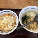 山田うどん食堂 弥平店 - かき揚げ丼＋冷たいそば