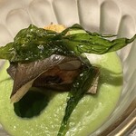 座屋 - 仁淀川の鮎ときゅうりのソース