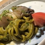 座屋 - アワビとアワビの肝麺