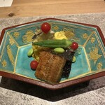座屋 - 四万十産うなぎと夏野菜の盛り合わせ