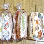Erizabesutaun bekari - 購入したサンドイッチ類