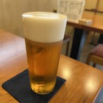 そば 酒 髙島家 - まずはビール