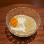 リストランテ ハナタニ - 茄子とミントのスープ