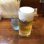 はこだて塩らーめん　しなの - 生ビール：サッポロクラッシック