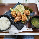 鶏三和 - 唐揚げ定食