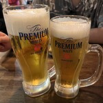 餃子のかっちゃん - 生ビール