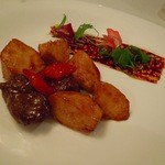 香桃 - 和牛肉とマコモ筍のガーリック炒め