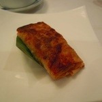 香桃 - 海老のカナッペ　野菜の湯葉香り焼き