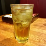 代官山 焼肉かねこ - カテキン緑茶ハイ