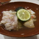 うぶか - 25年9月　知多半島産鱧と松茸　毛蟹　酢橘