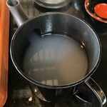 そば処 長屋門 - さらりとしたそば湯