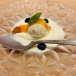 新日本料理おぶね - 山梨県の白桃ミルク