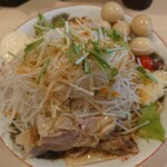 ラーメン 鷹の目 - 限定　冷やし中華＋うずら