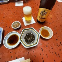 河太郎 中洲本店 - 刺身醤油、もずく、イカしゅうまいタレ