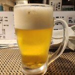 らぁめんや やしげる - ヱビス生ビール　600円