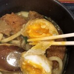 カレーうどん 富貴堂 - 半熟卵天:110円