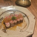 Washoku Shinkuro - イチボのステーキはおろしソースでさっぱり！
