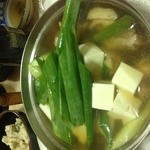 小鍋屋いさきち - ネギと鶏の鍋