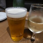 ドンピノキオ - 生ビールと、シャンパン