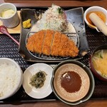 かご花緑井 - ロースかつ膳1,380円