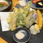 石丸商店 - ハモと野菜の天ぷら