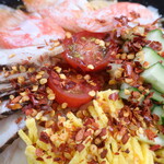 餃子の王将 - プチトマト＆唐辛子