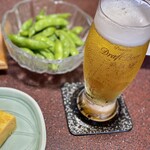 うなぎ割烹　玉勘 - 枝豆とビール最強です！