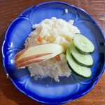 Izakaya Matsunoya - ポテトサラダ、あっさりして美味しいです。