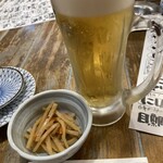 Uo Tora Shokudou - 生ビールとお通し