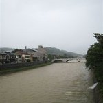 Oryori Kifune - お店の前の浅野川の様子