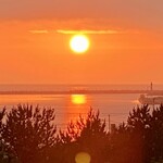 うなぎ割烹　玉勘 - 日和山公園からの夕焼けに感謝ありがとうございます。