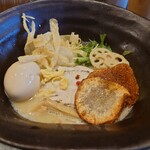 三代目晴レル屋 - 鶏soba900円＋味玉（サービス）