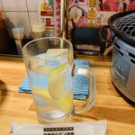 Yakiniku Horumon Sakaba Takachan - レモンサワー飲み放題(60分500円)