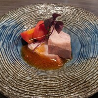 しゃぶしゃぶ 吟半 お台場店 - フルーツトマトと完熟ぶりのカルパッチョ仕立て