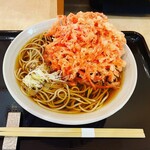 田そば - 天ぷらそば(紅しょうが)¥820