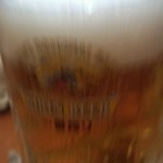 すいませんぼけちゃいました。生ビール（500円）。