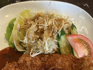 Kino Kuni - 洋食屋さんのとんかつセット（ロース）のサラダ