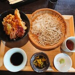 香る十割そば 蕎麦花 - 天丼蕎麦ランチ ()