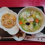 中国料理 蓬莱 沼ノ端店 - ラーメン定食   塩
