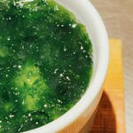 新宿 鉄板焼き YOKOTA - 生海苔と蟹の茶碗蒸し。