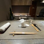 新宿 鉄板焼き YOKOTA - はじめの設え