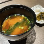 新宿 鉄板焼き YOKOTA - 味噌汁