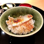 まき村 - ◯ おかわりでおこげを頂きました。