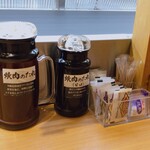 廻転レーン焼肉 いっとう - 卓上装備