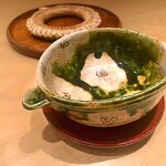 まき村 - ✽ 酒器は織部です。