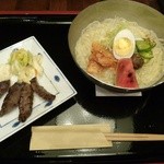 仙台辺見 阿倍野地下街店 - 盛岡冷麺と上タン焼き　１２８０円